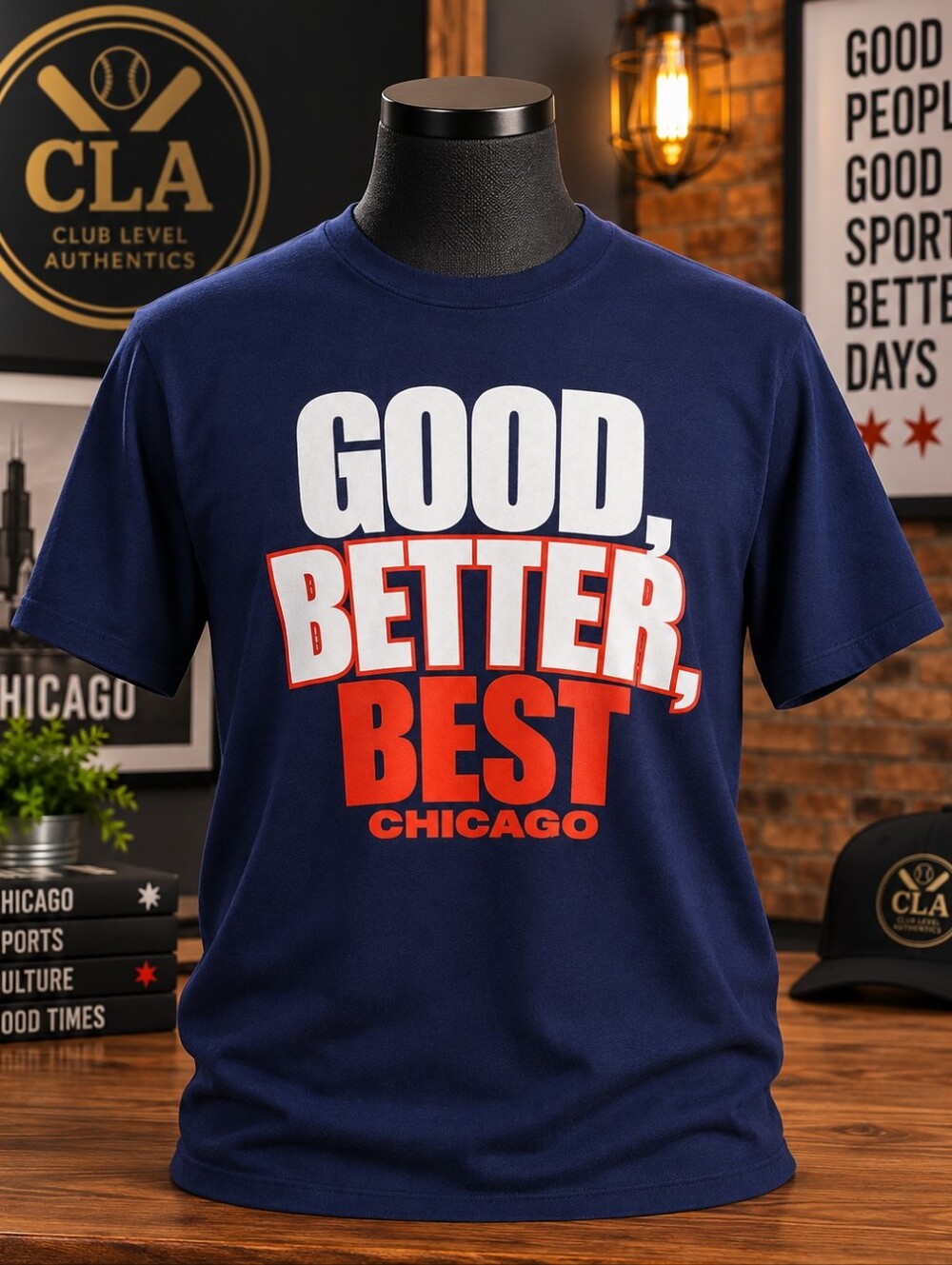 Bears 'Good, Better, Best' Tee By CLA - Navy